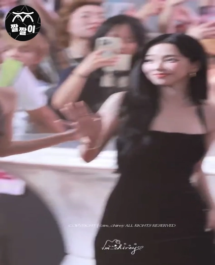 레드카펫 위 카리나